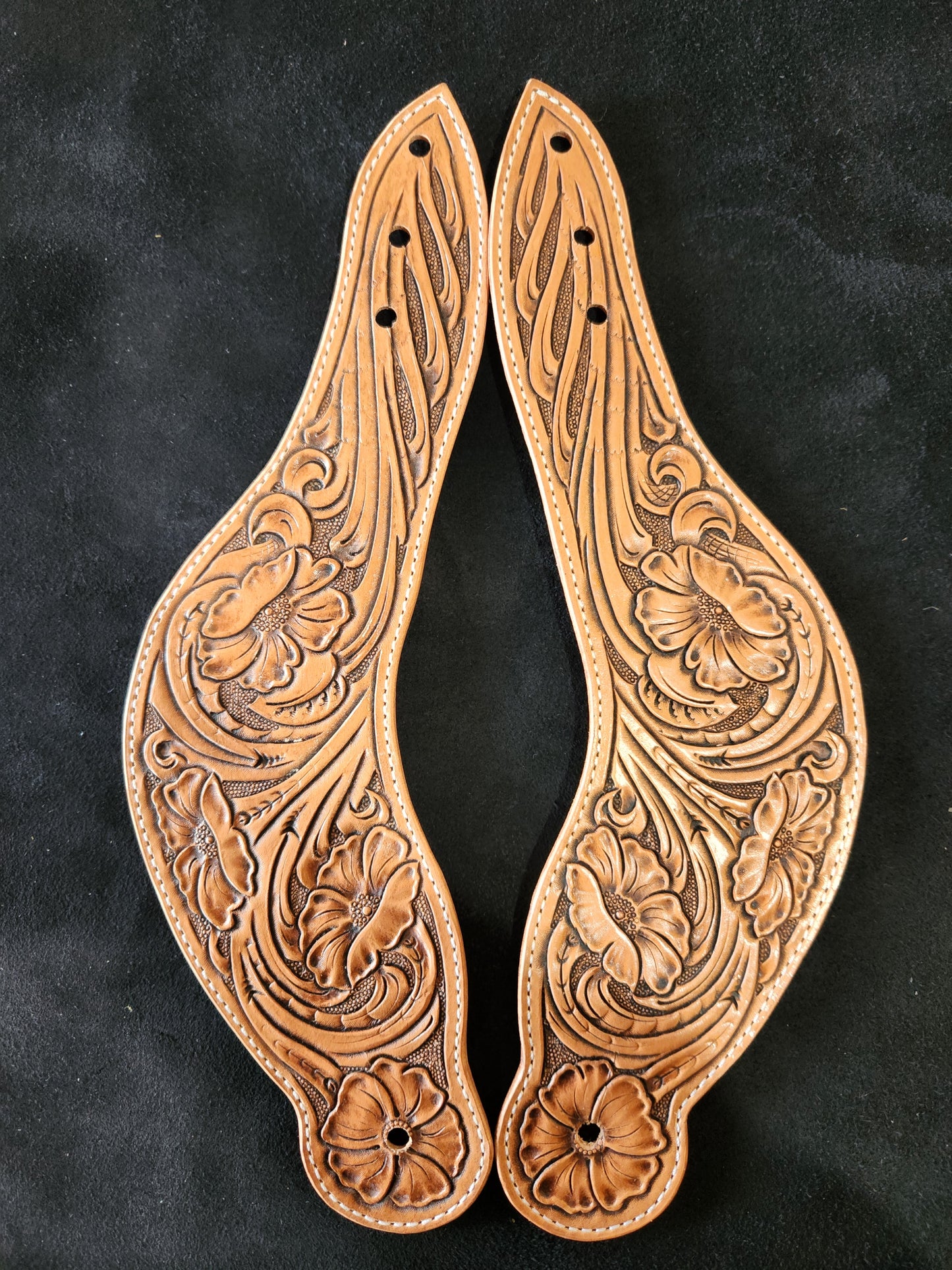 Floral Dovewing Spur Straps