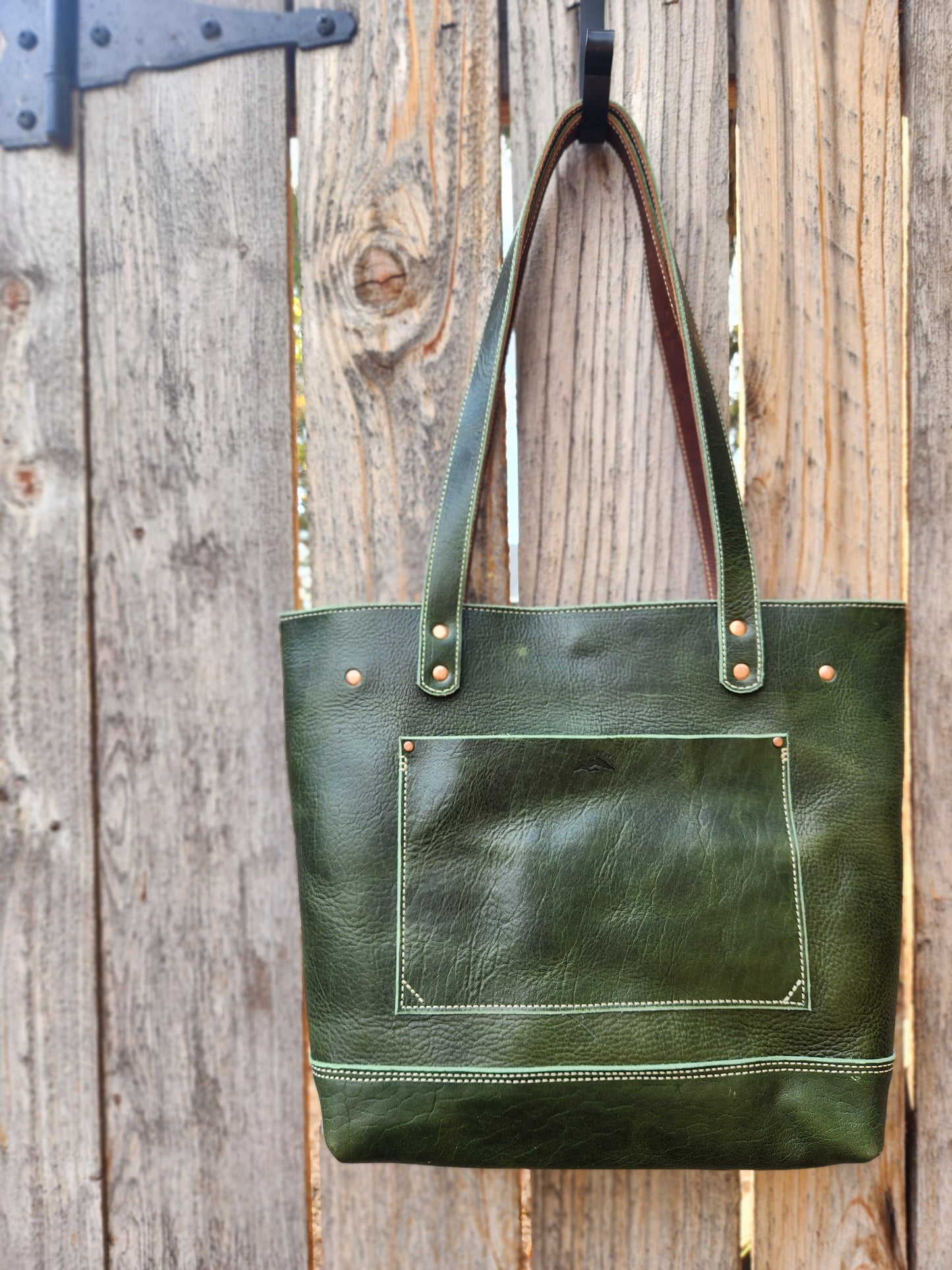 Mackenzie Tote in Emerald Bison