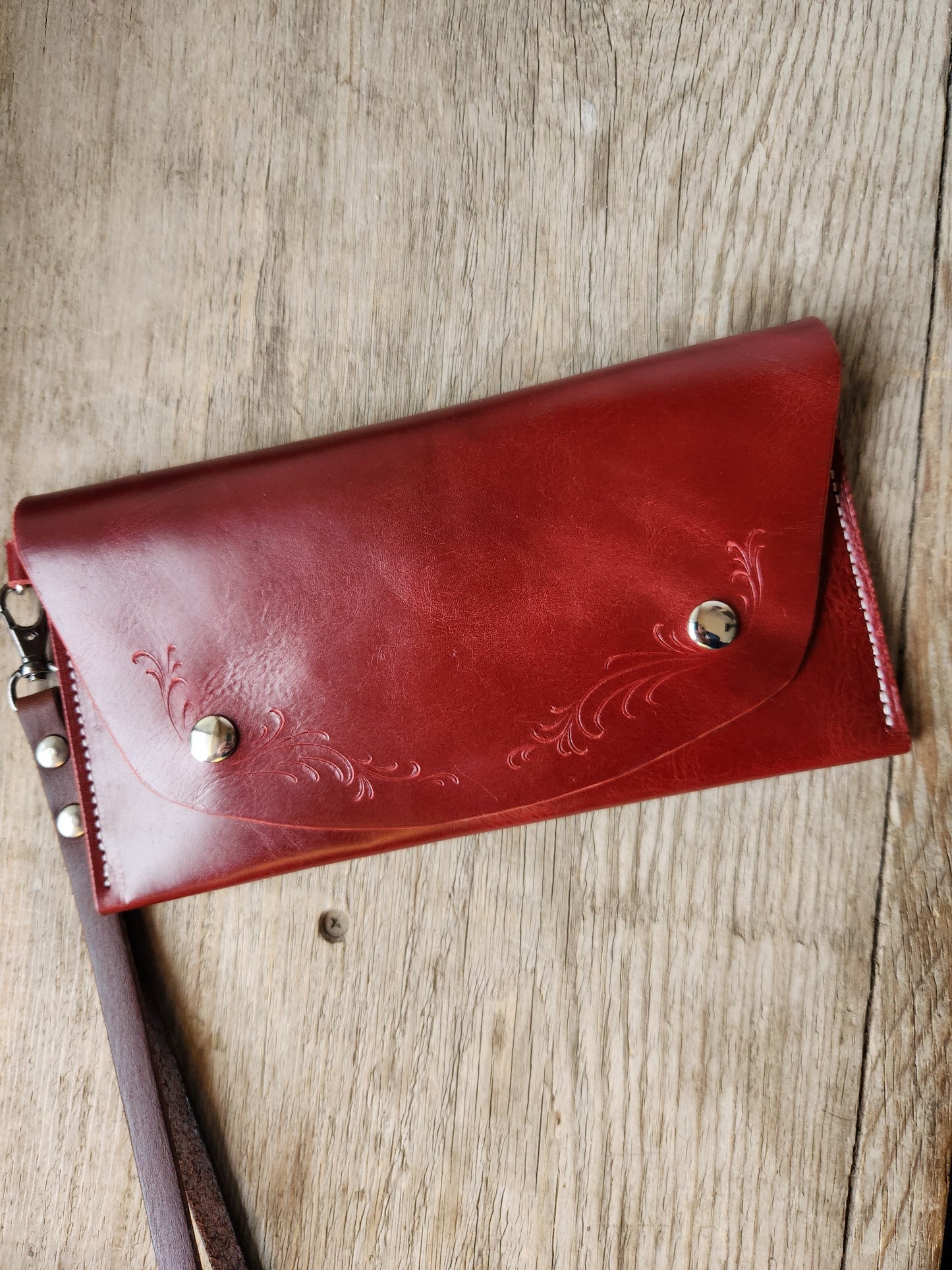 Claridge Clutch in Ruby