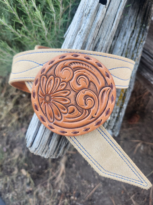 Horn Cap Buckle & Belt Set