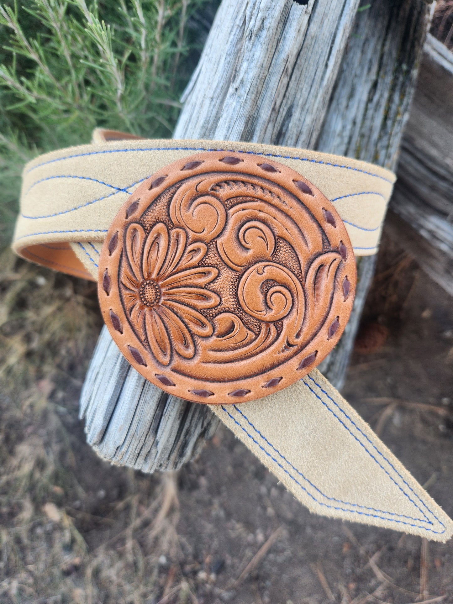 Horn Cap Buckle & Belt Set