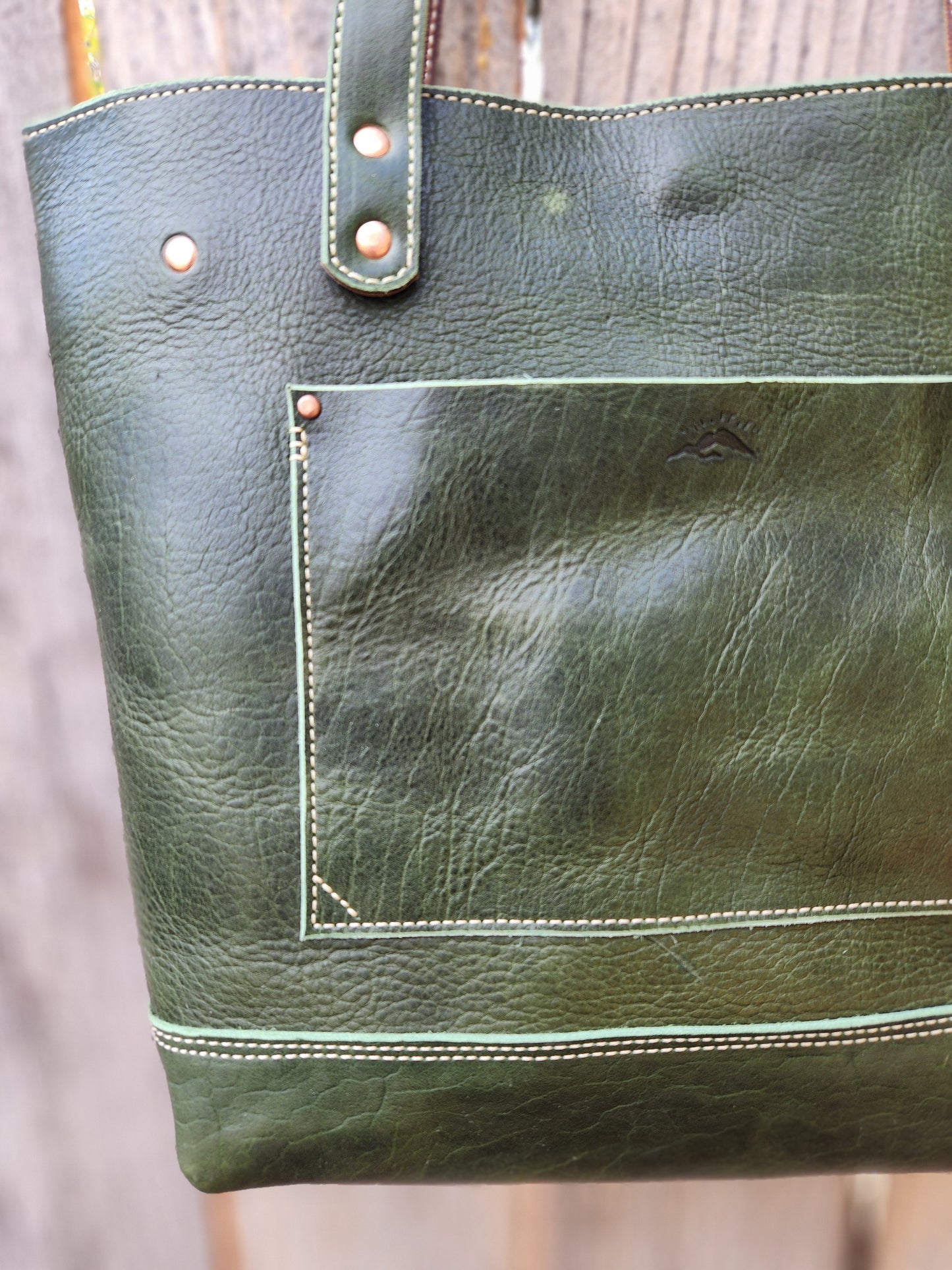 Mackenzie Tote in Emerald Bison