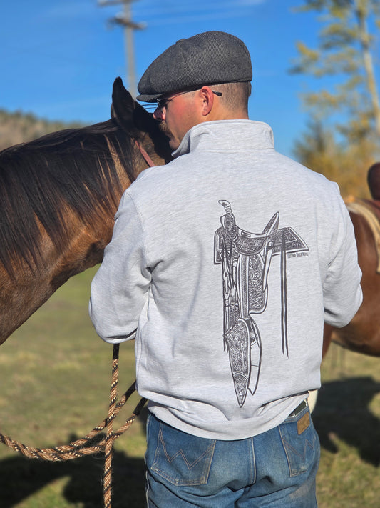 SHM Gray Saddle Sweatshirt PreOrder