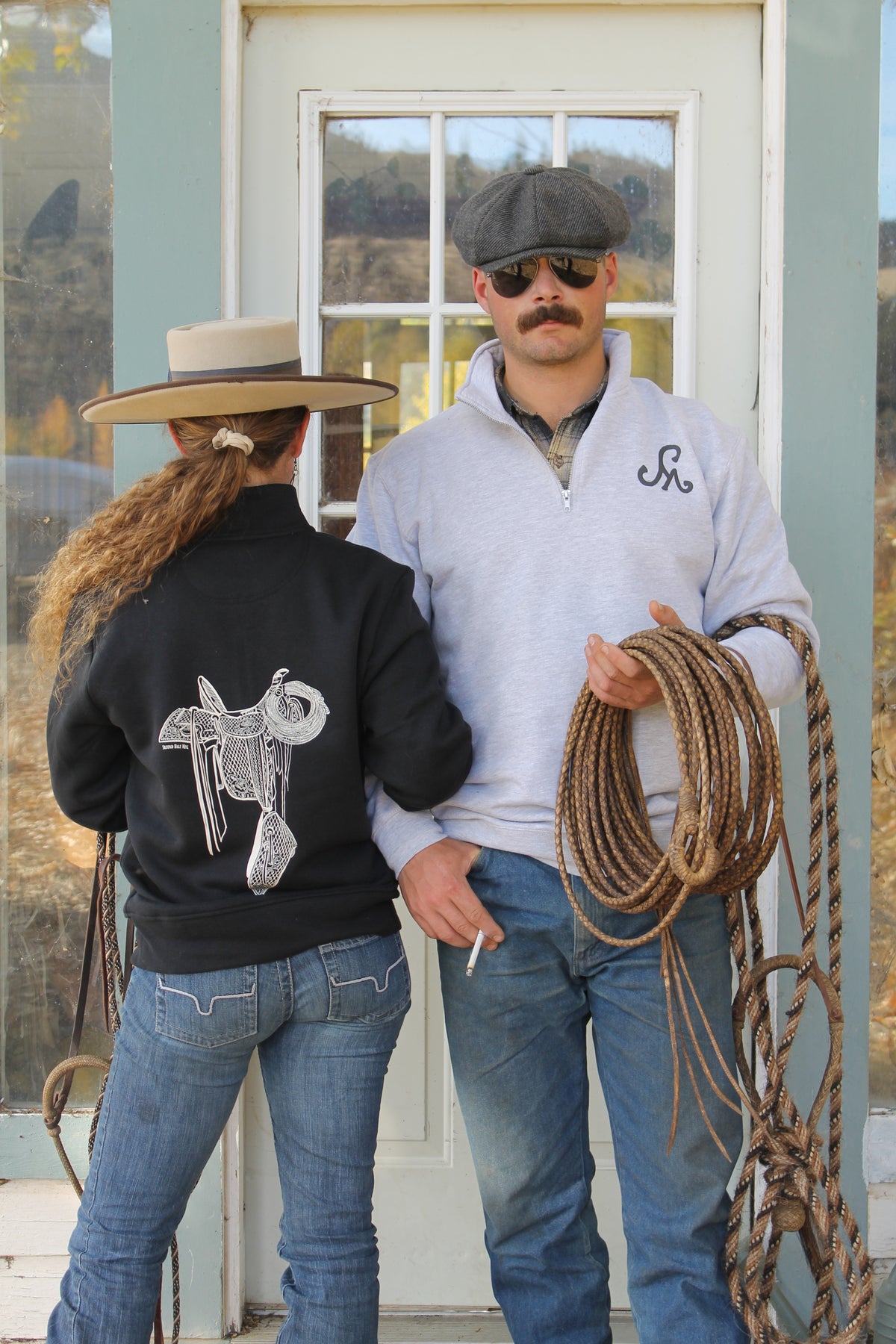 SHM Gray Saddle Sweatshirt PreOrder